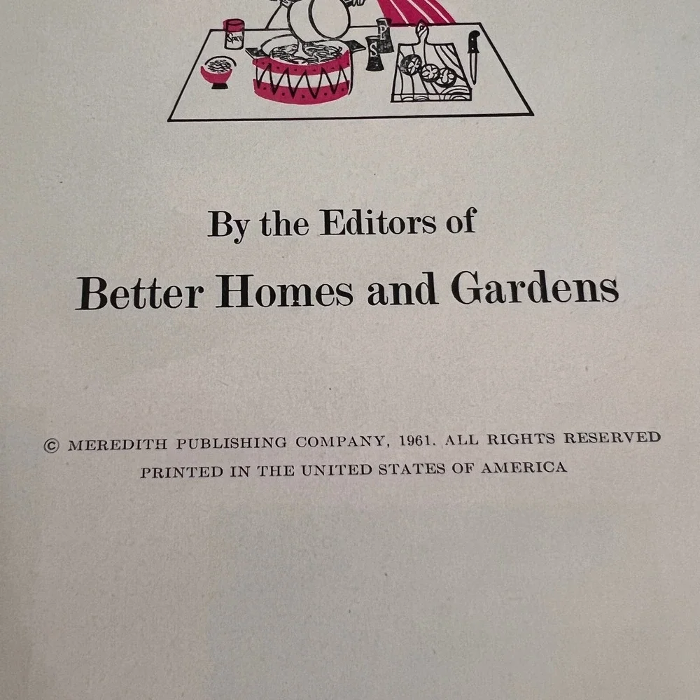 Vintage 1961 Better Homes‎ and Gardens Casserole Cook Book Hardcover Mid Century